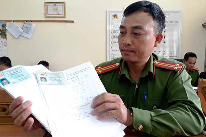 Hồ sơ vi phạm các quy định về bán hàng đa cấp tại Công an TP Đà Lạt.